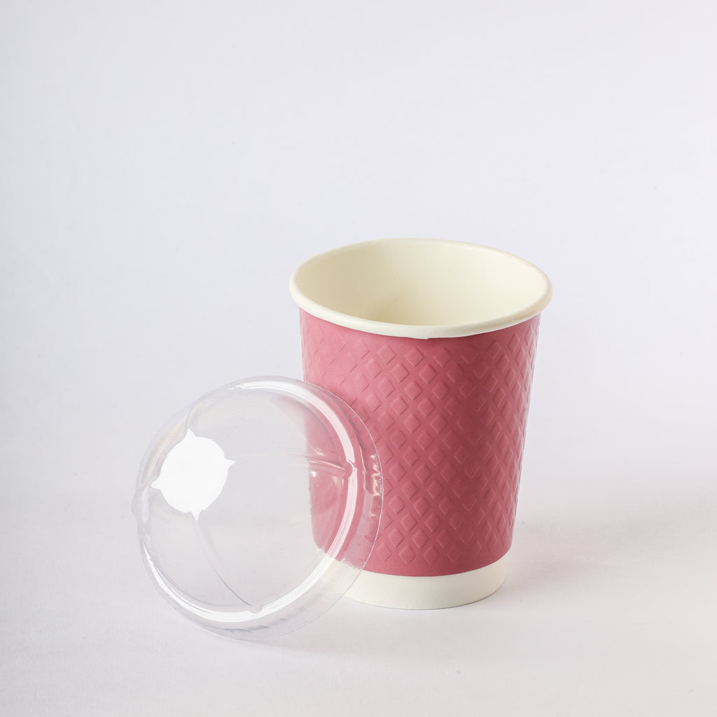 Paper Cup ( Double Wall ) - 250 ml - Pink