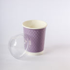 Paper Cup ( Double Wall ) - 250 ml - Violet