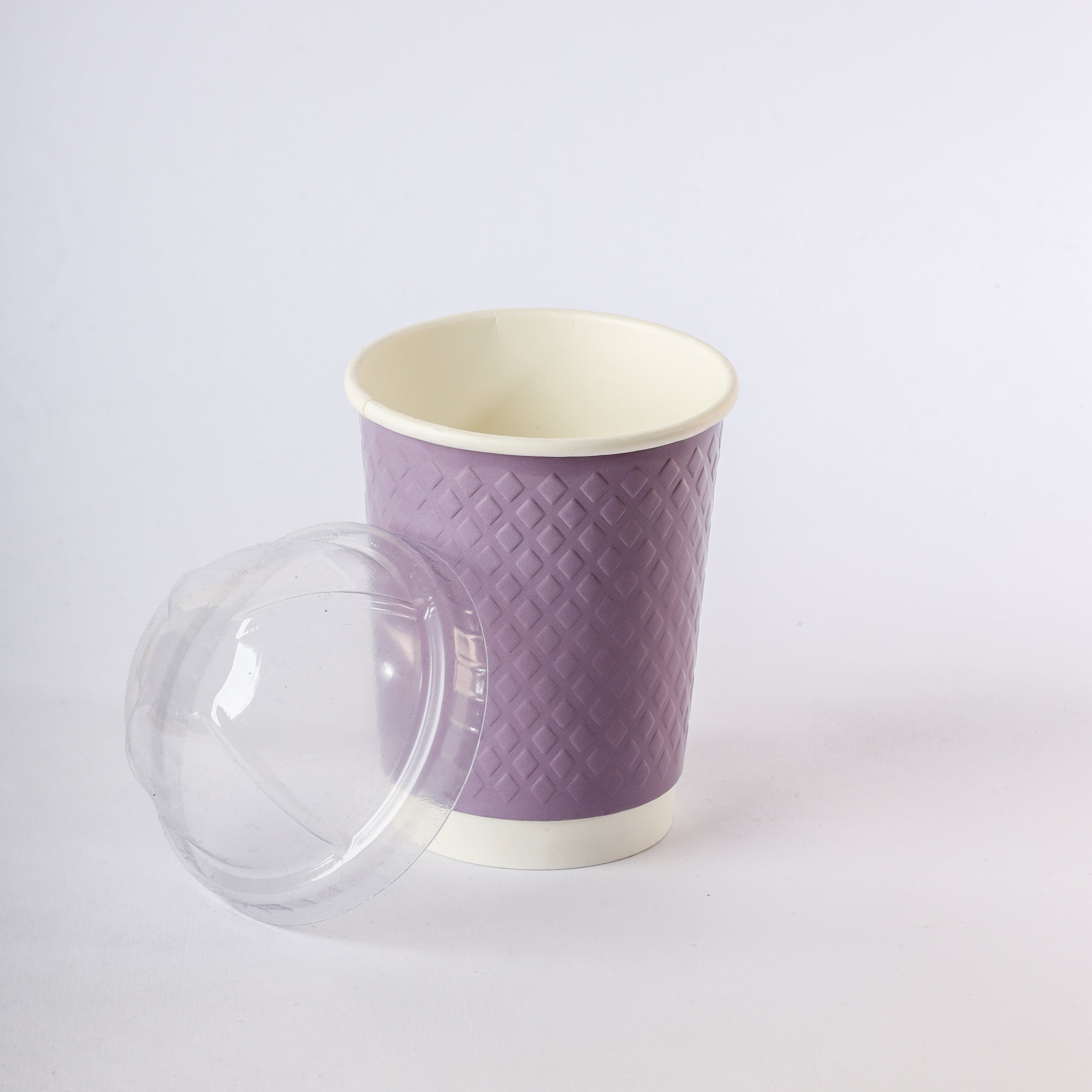 Paper Cup ( Double Wall ) - 250 ml - Violet