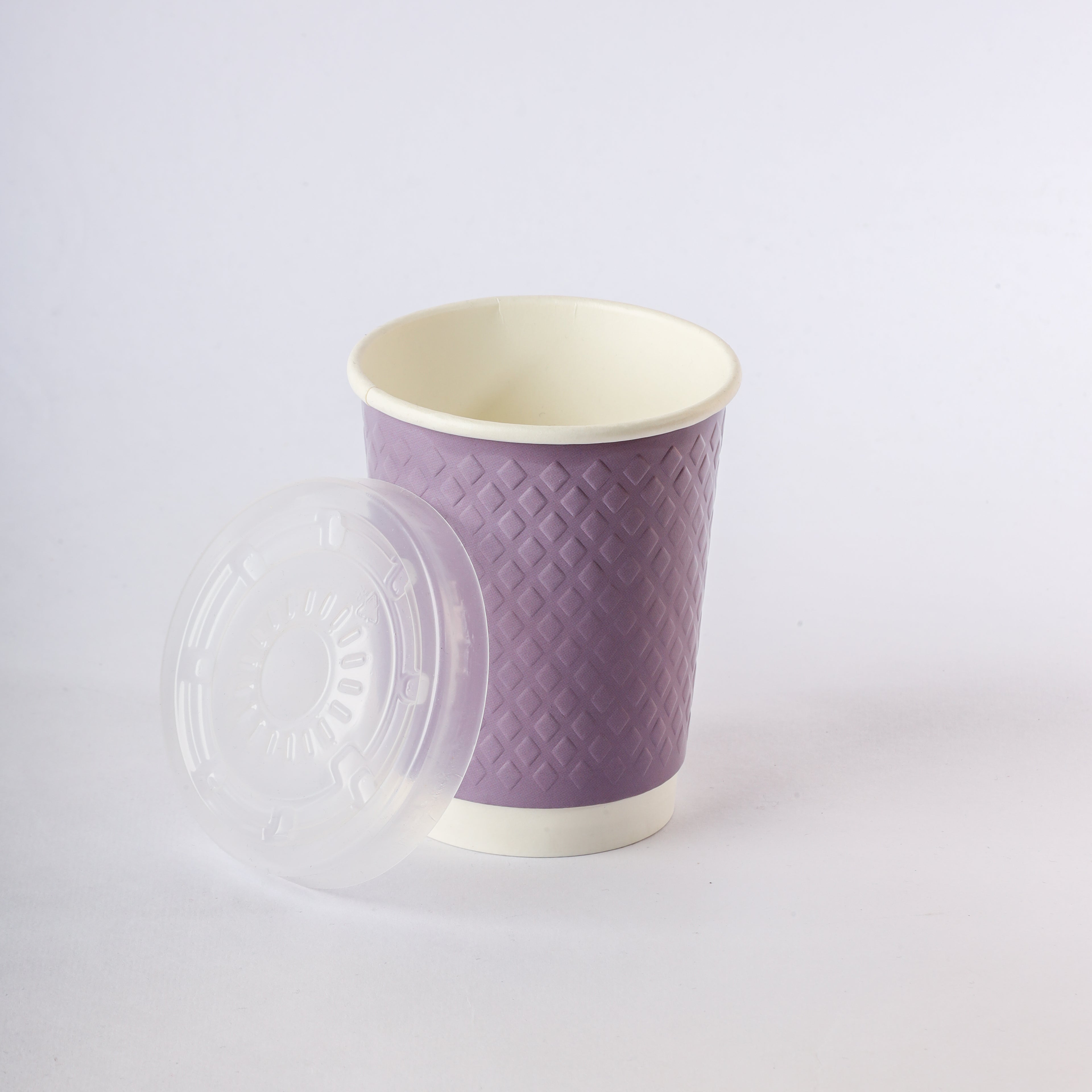 Paper Cup ( Double Wall ) - 250 ml - Violet