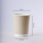 Paper Cup ( Double Wall ) - 250 ml - Brown