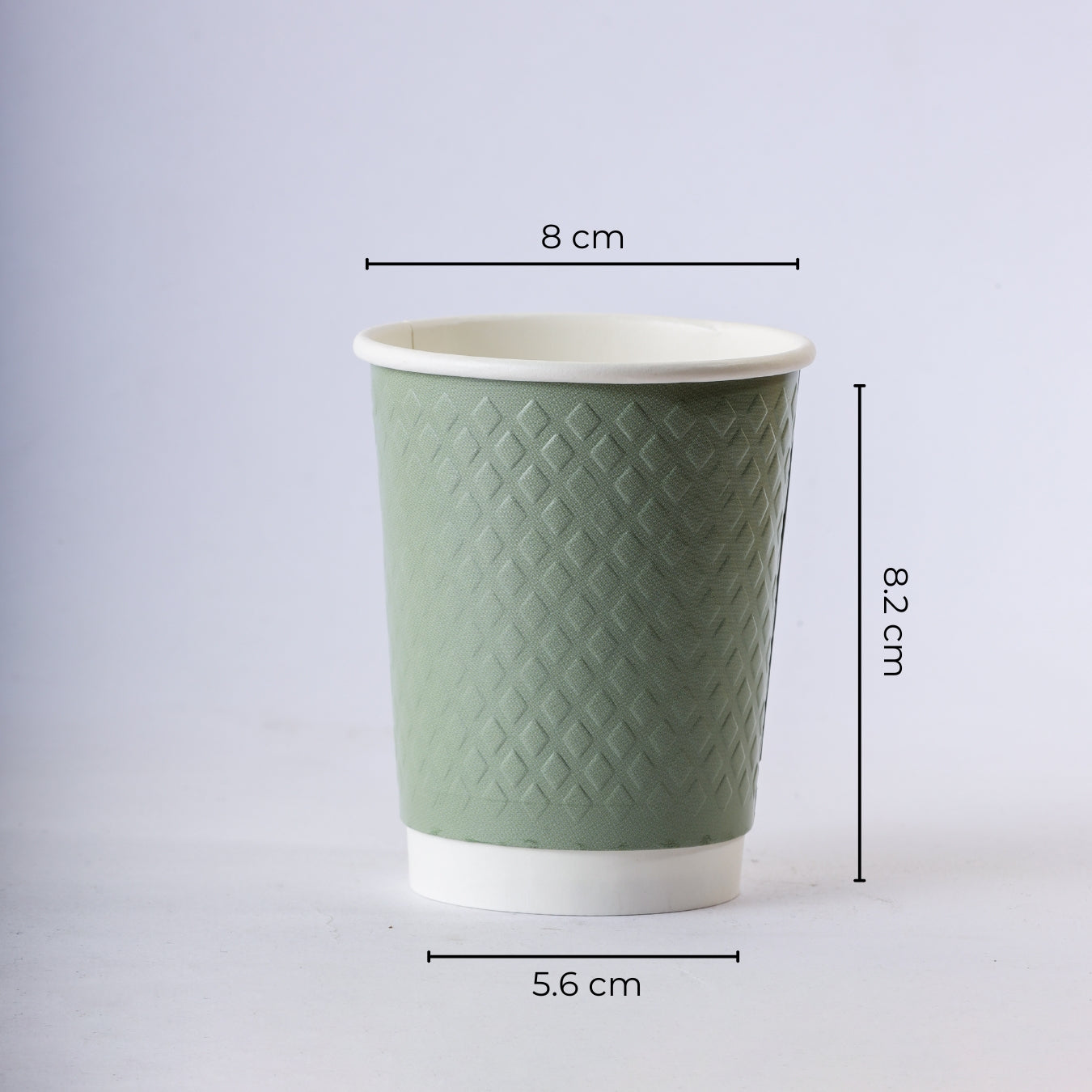 Paper Cup ( Double Wall ) - 250 ml - Green
