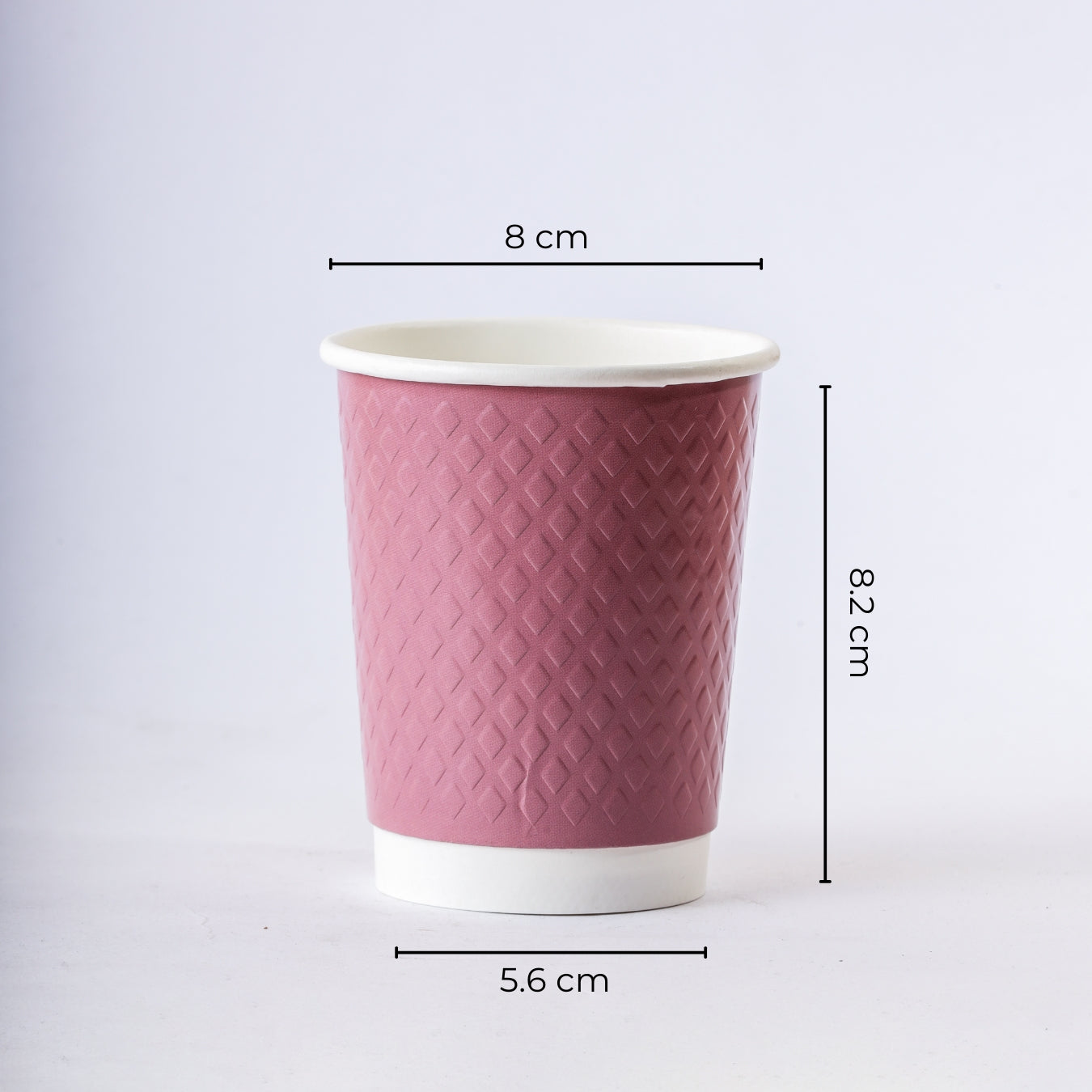 Paper Cup ( Double Wall ) - 250 ml - Pink