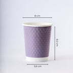 Paper Cup ( Double Wall ) - 250 ml - Violet