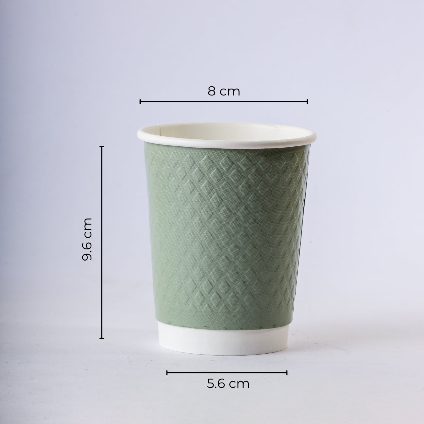 Paper Cup ( Double Wall ) - 300 ml - Green