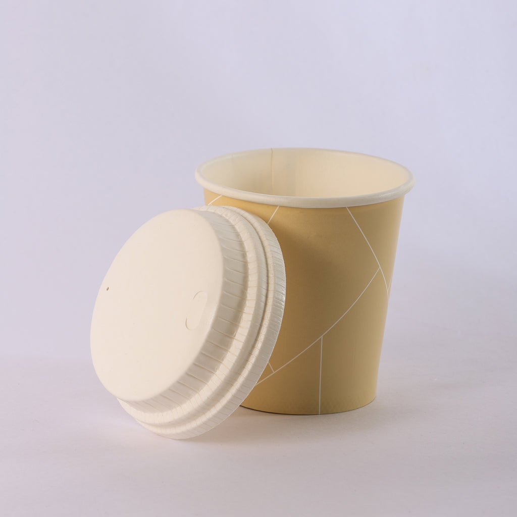 Paper Cup ( Single Wall ) - 250 ml - Brown
