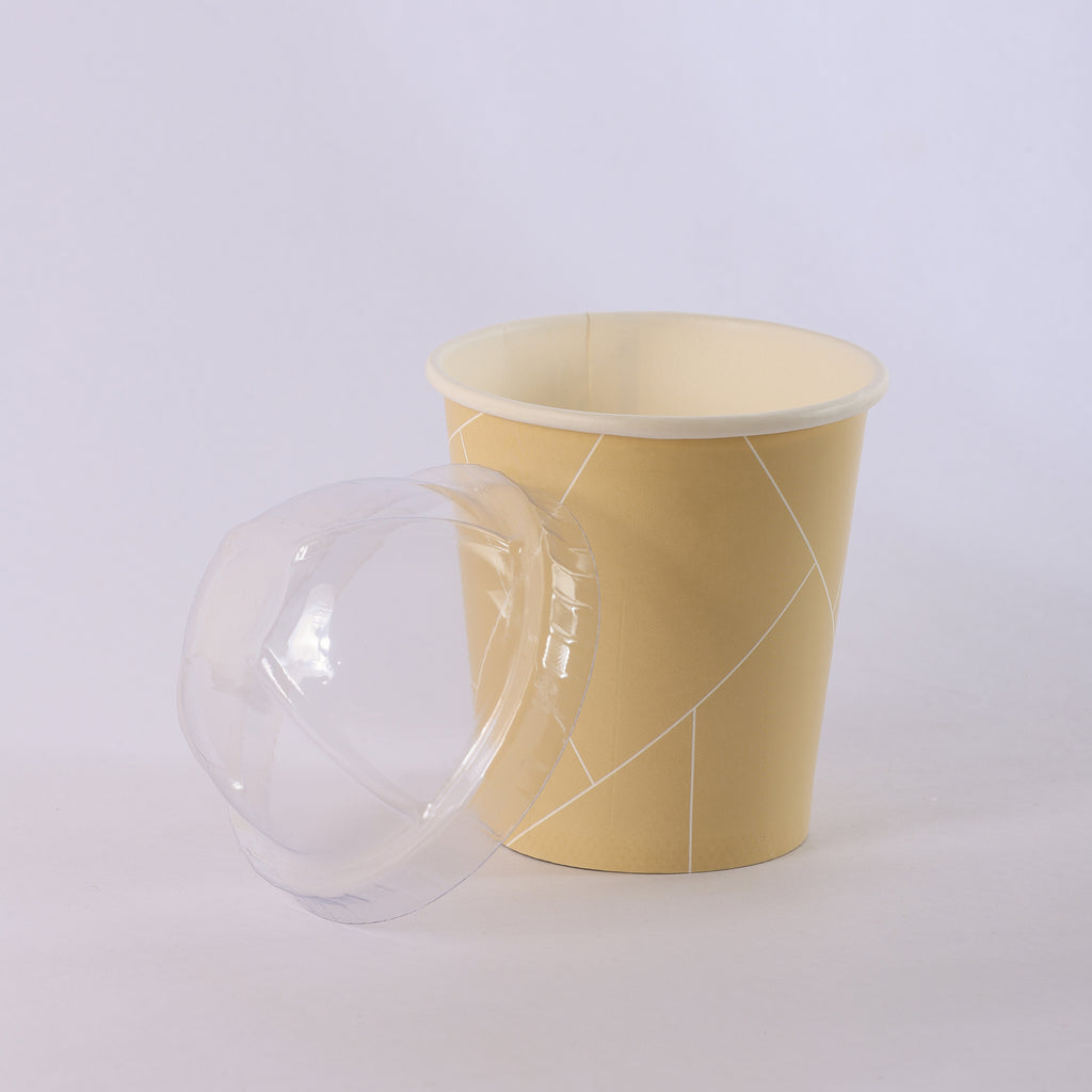 Paper Cup ( Single Wall ) - 250 ml - Brown