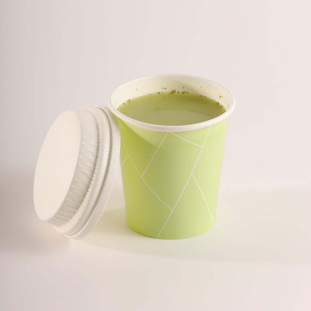 Paper Cup ( Single Wall ) - 250 ml - Green