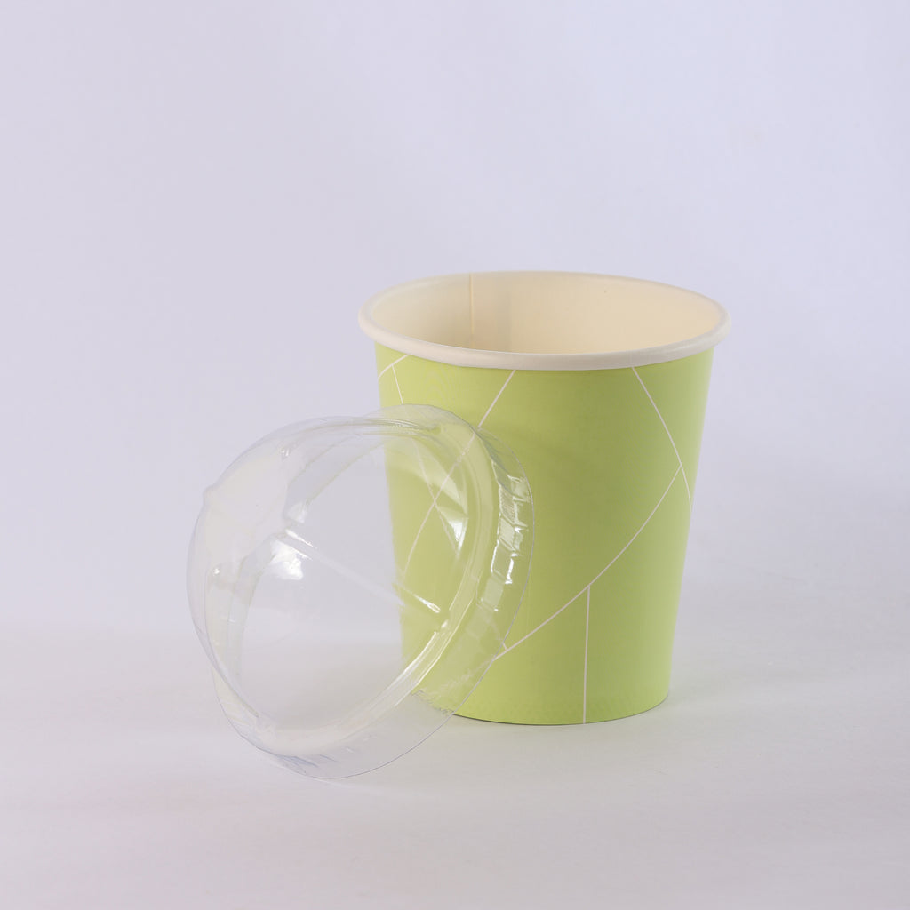 Paper Cup ( Single Wall ) - 250 ml - Green