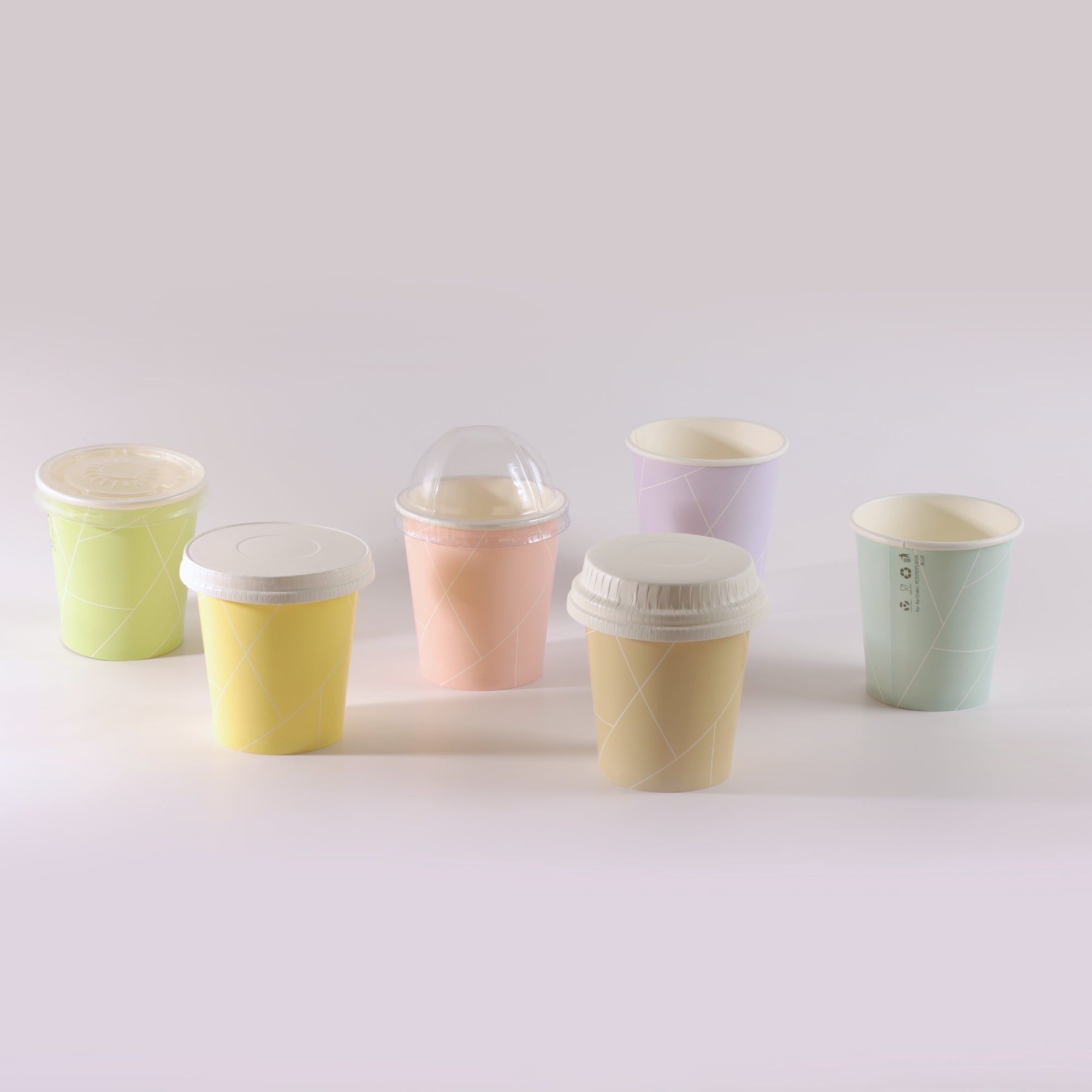 Paper Cup ( Single Wall ) - 250 ml - Assorted Colours
