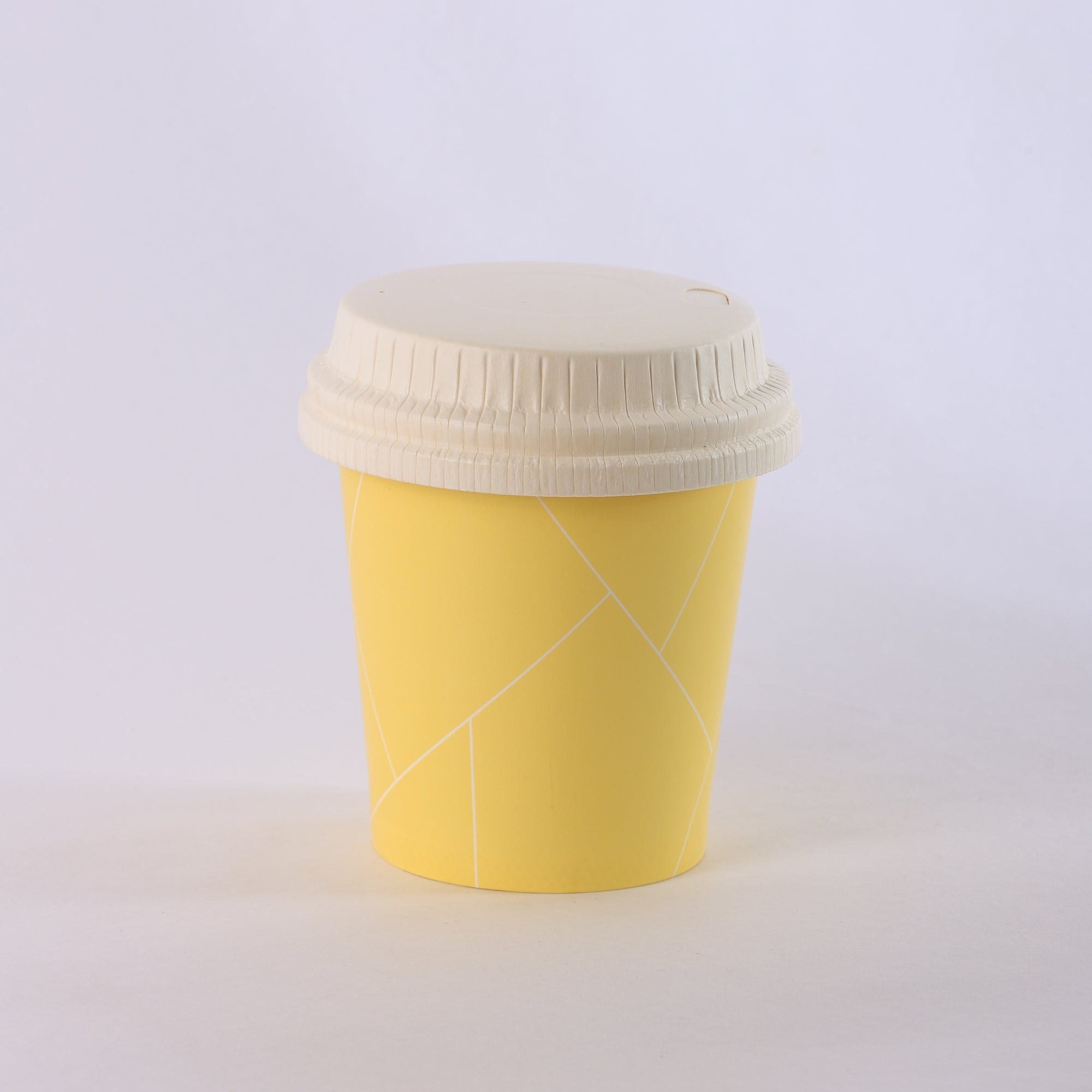 Paper Cup ( Single Wall ) - 250 ml - Yellow