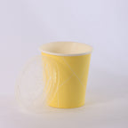 Paper Cup ( Single Wall ) - 250 ml - Yellow