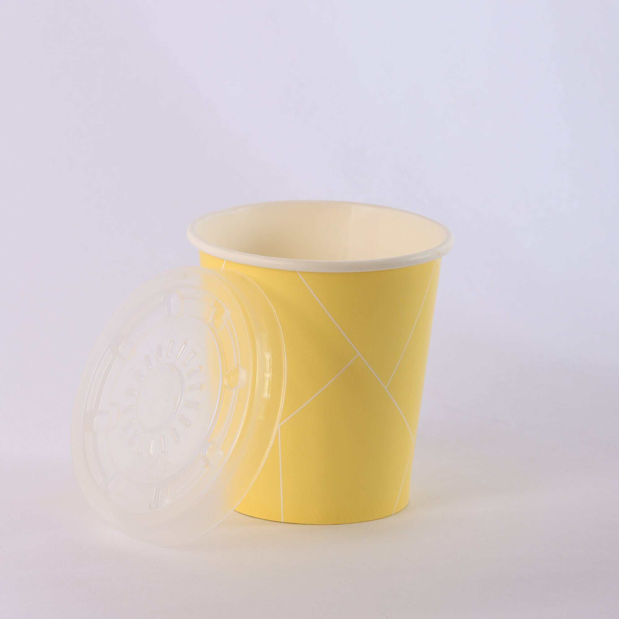 Paper Cup ( Single Wall ) - 250 ml - Yellow