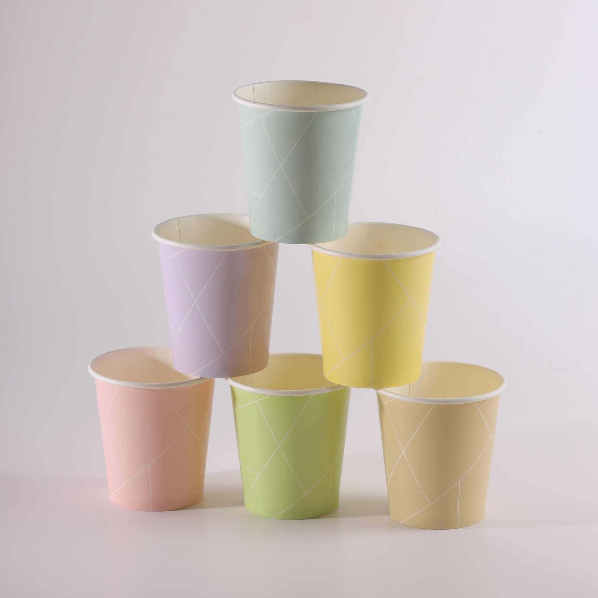 Paper Cup ( Single Wall ) - 250 ml - Assorted Colours