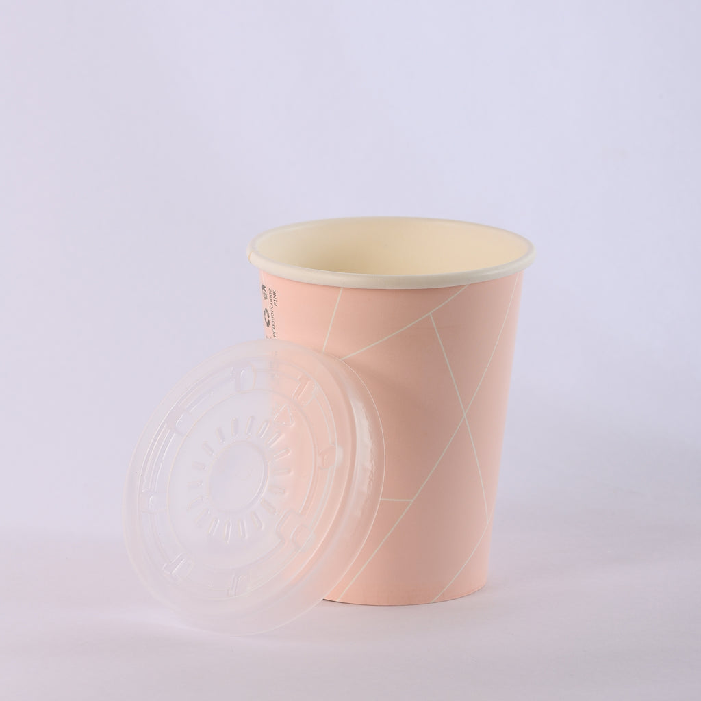 Paper Cup ( Single Wall ) - 300 ml - Pink