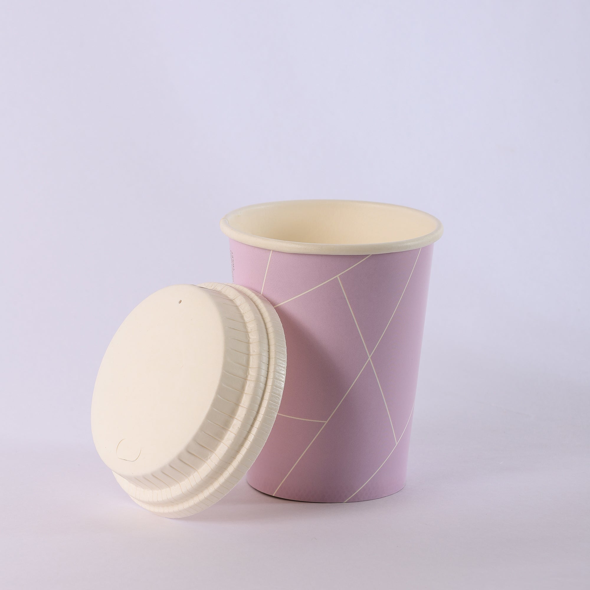 Paper Cup ( Single Wall ) - 300 ml - Violet