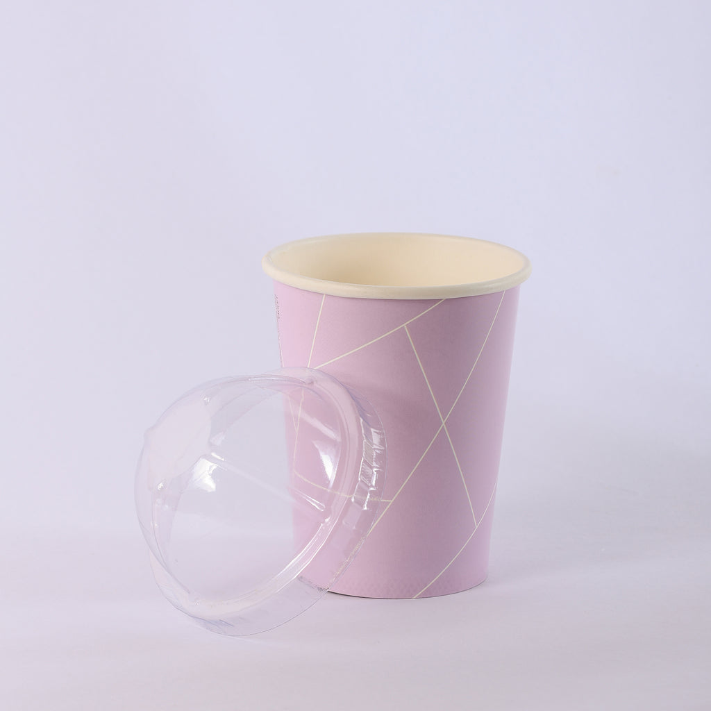 Paper Cup ( Single Wall ) - 300 ml - Violet