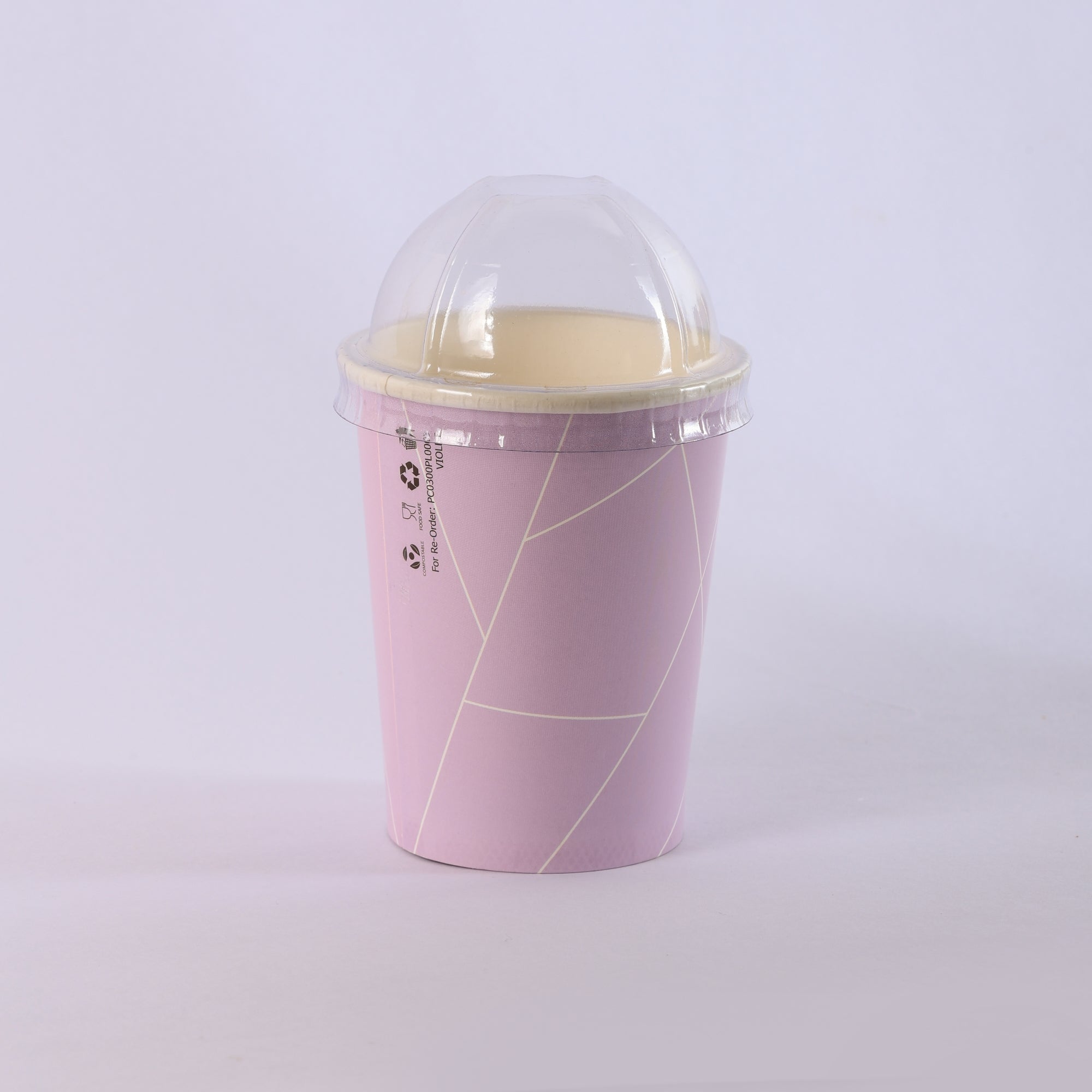 Paper Cup ( Single Wall ) - 300 ml - Violet