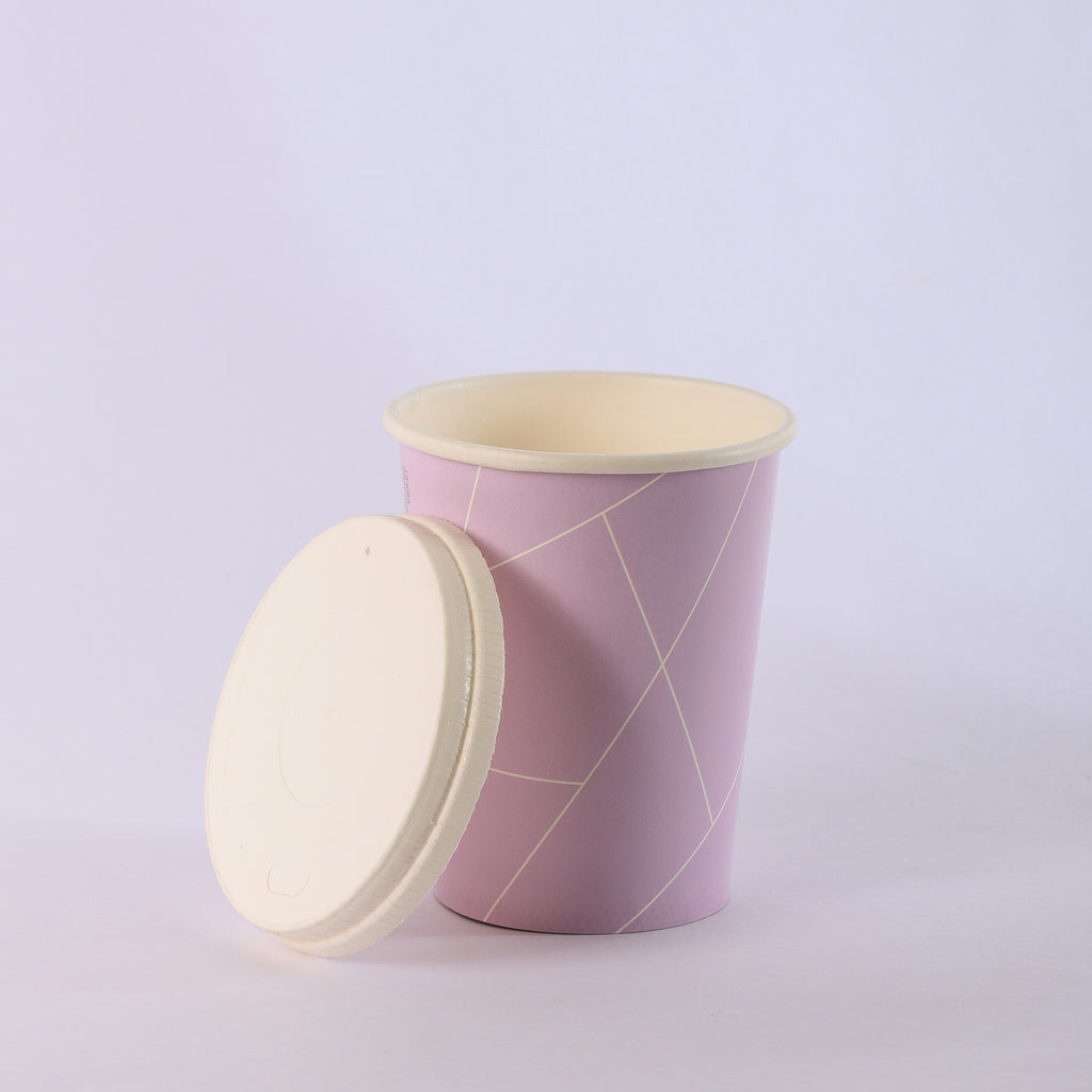 Paper Cup ( Single Wall ) - 300 ml - Violet