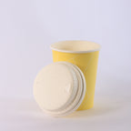 Paper Cup ( Single Wall ) - 300 ml - Yellow