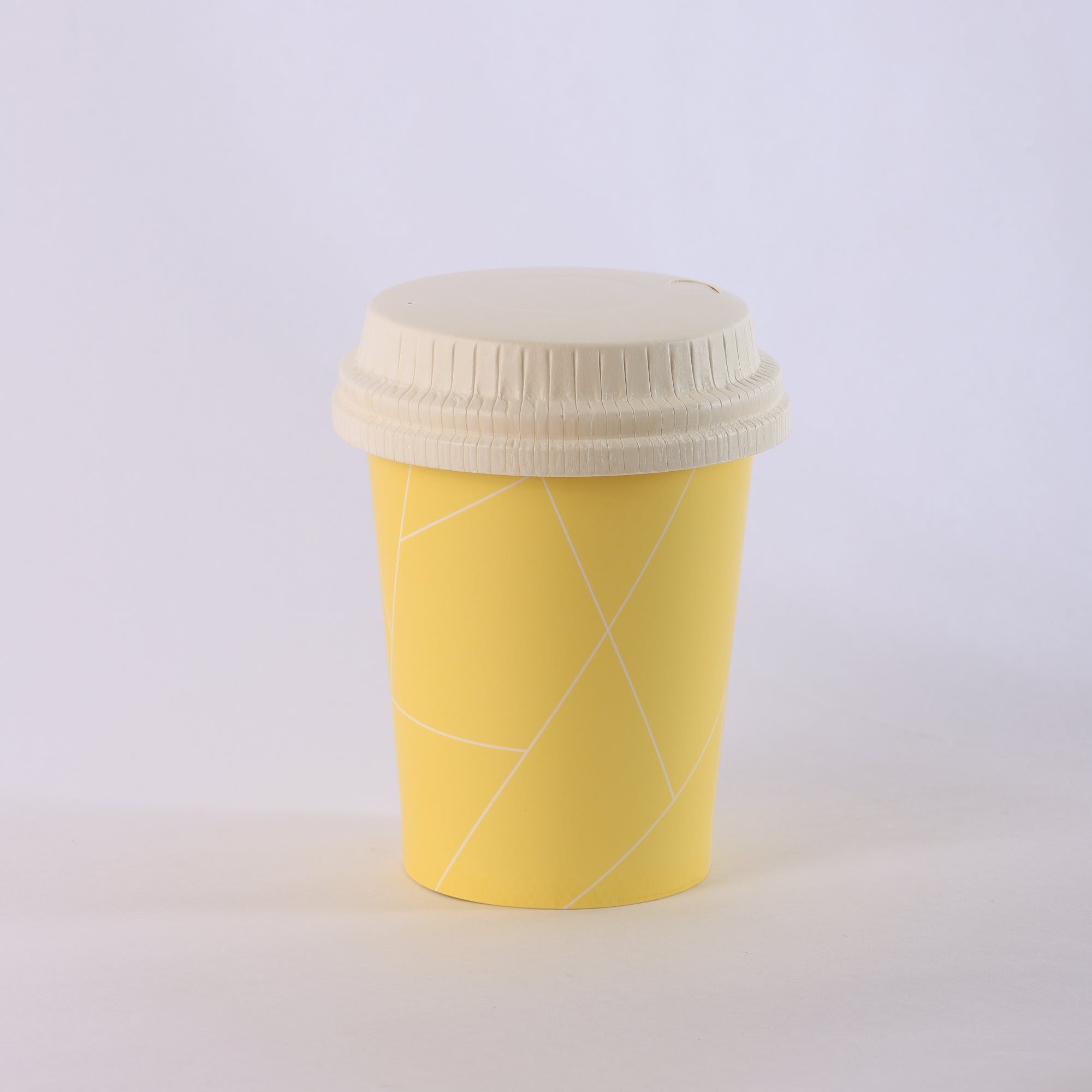 Paper Cup ( Single Wall ) - 300 ml - Yellow
