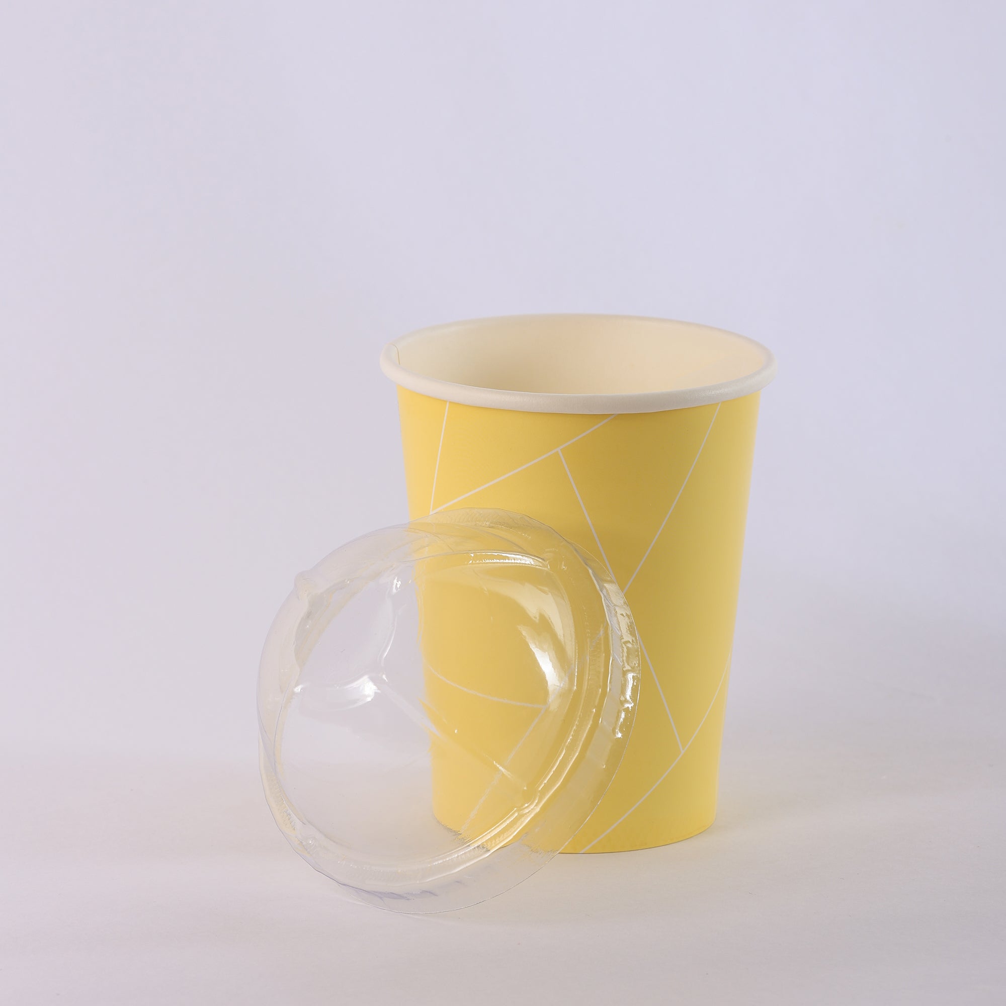 Paper Cup ( Single Wall ) - 300 ml - Yellow