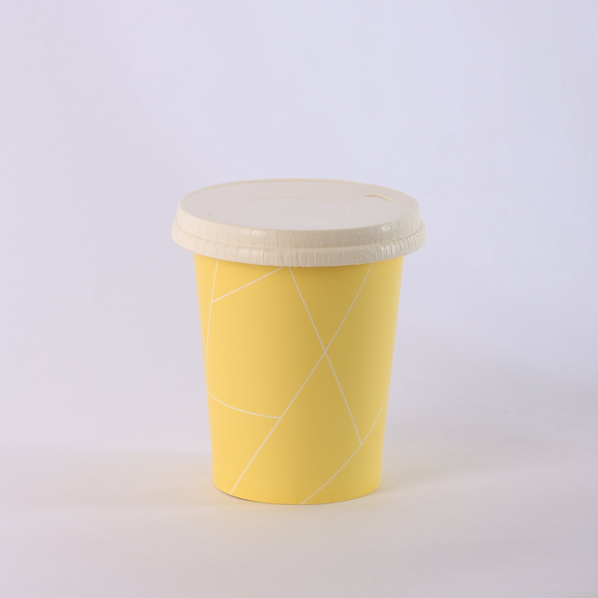 Paper Cup ( Single Wall ) - 300 ml - Yellow