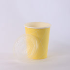 Paper Cup ( Single Wall ) - 300 ml - Yellow