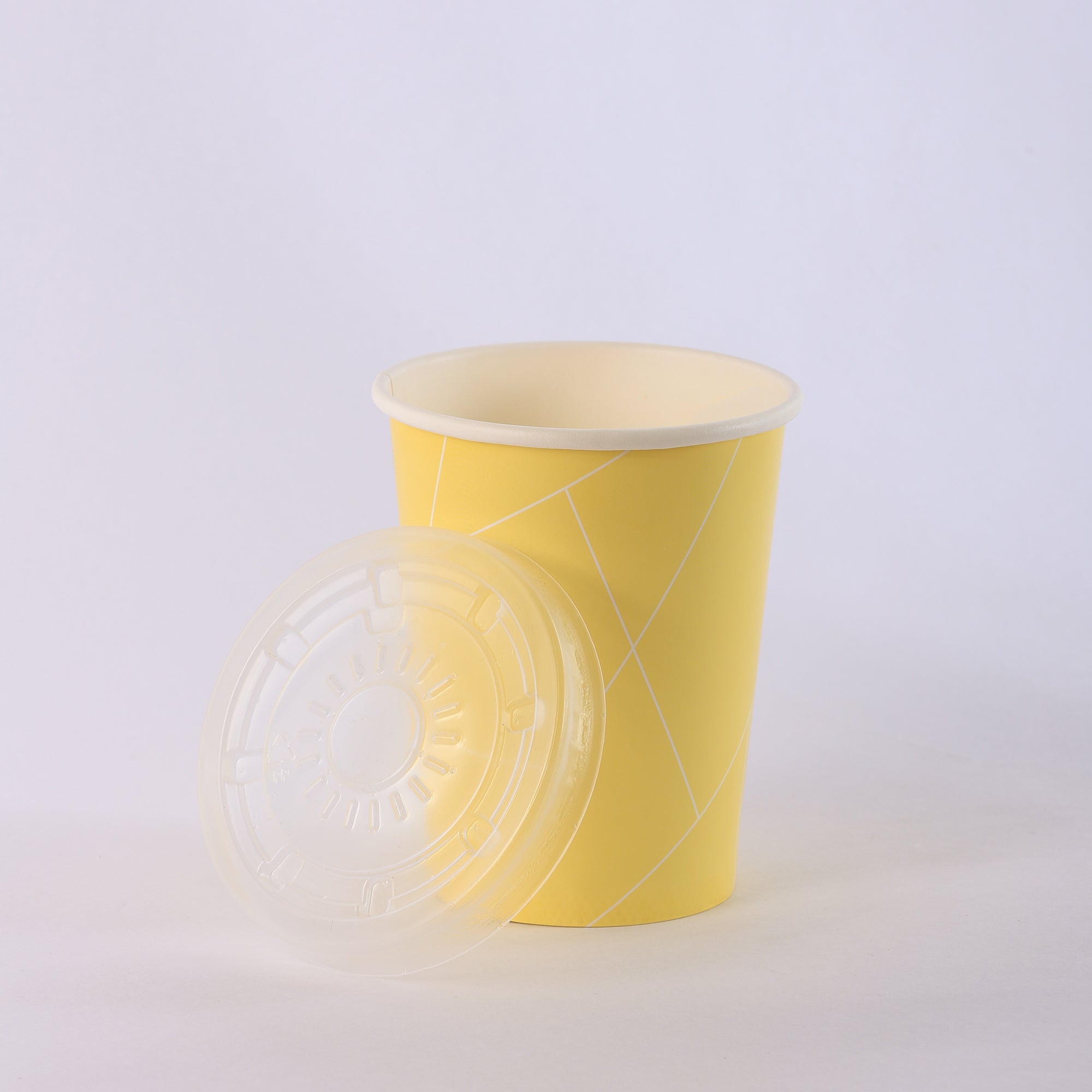 Paper Cup ( Single Wall ) - 300 ml - Yellow