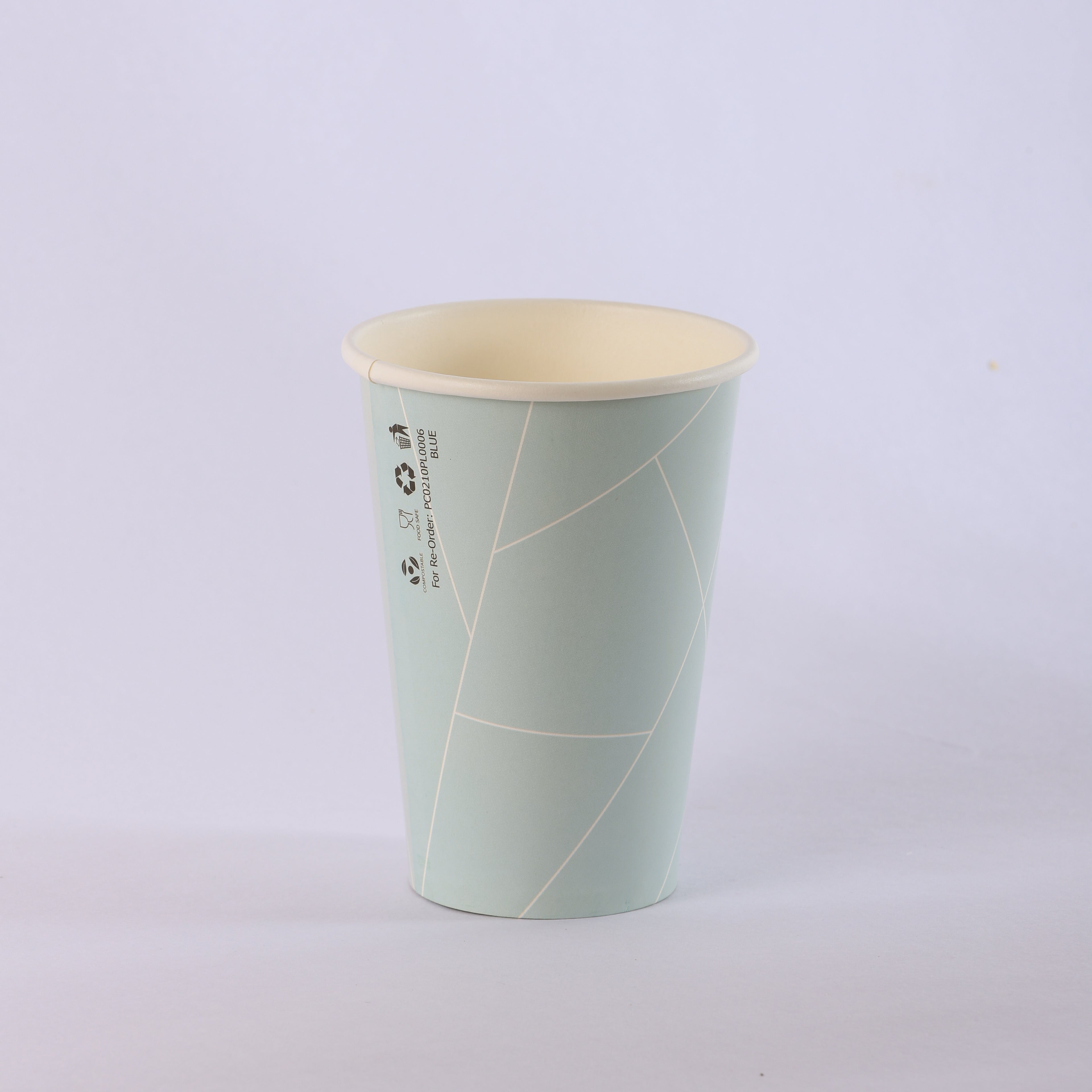 Paper Cup ( Single Wall ) - 210 ml - Blue