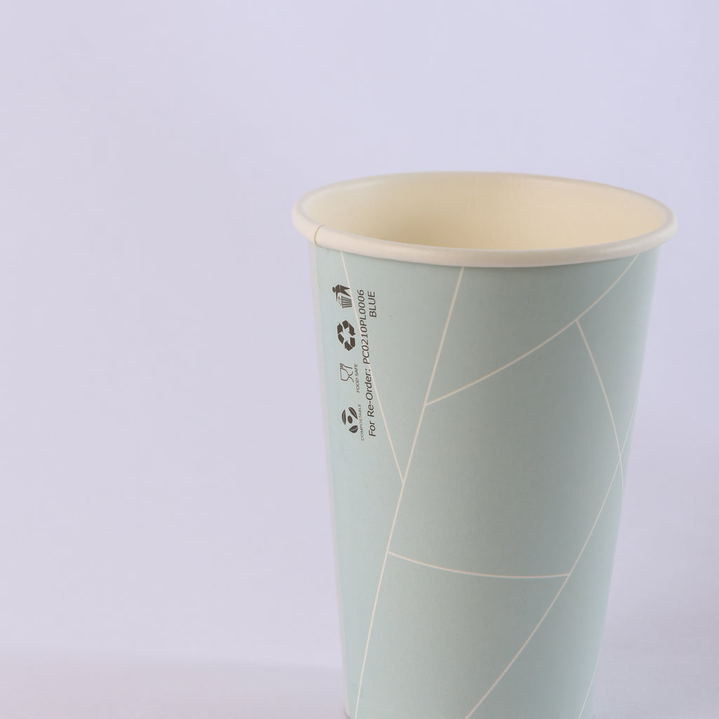 Paper Cup ( Single Wall ) - 210 ml - Blue