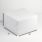 Custom Print Cake Box 1Kg - 8 x 8 x 5 In