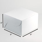 Custom Print Cake Box 1Kg - 9 x 9 x 6 In