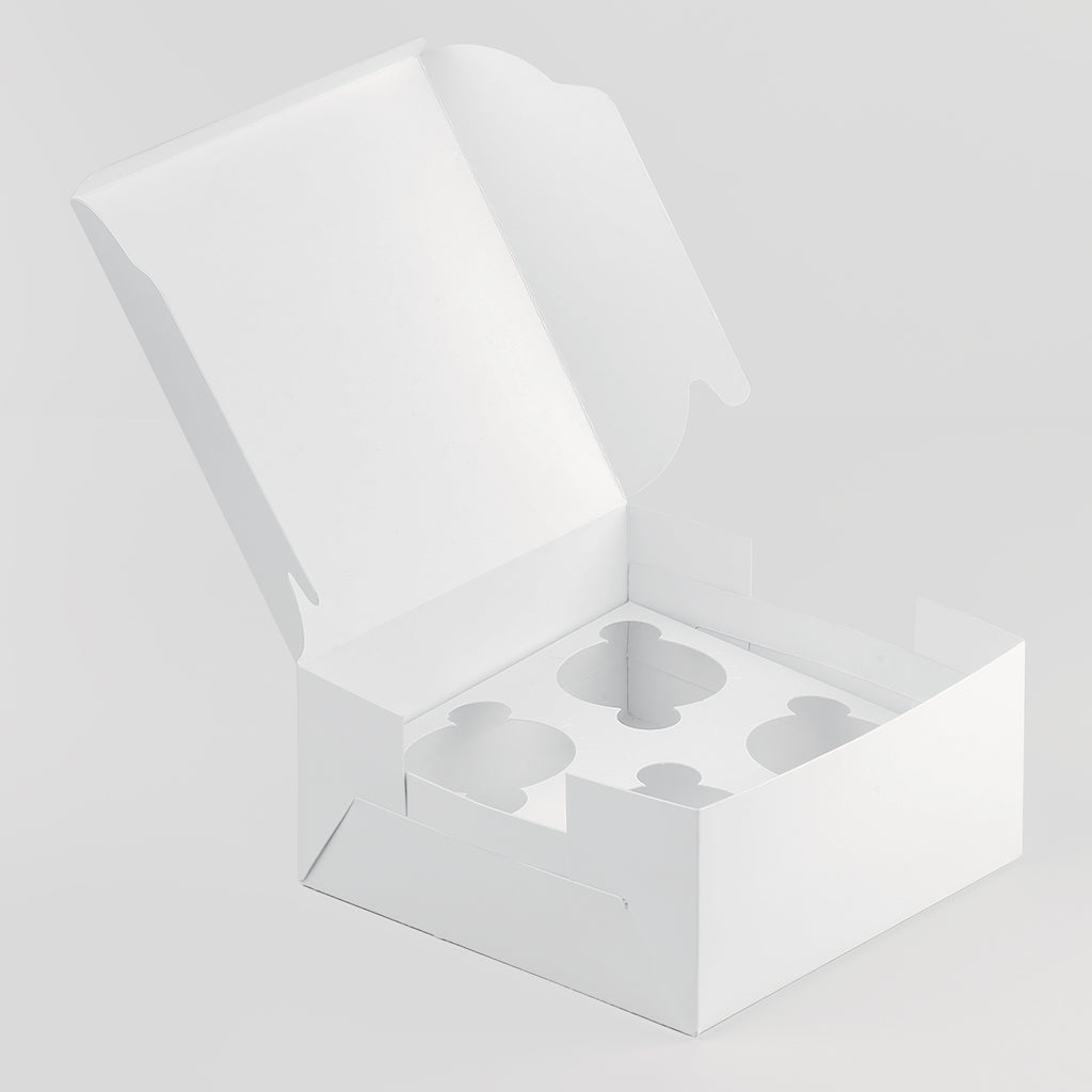 Custsom Print 4 Pieces of Cupcakes & Muffins Box