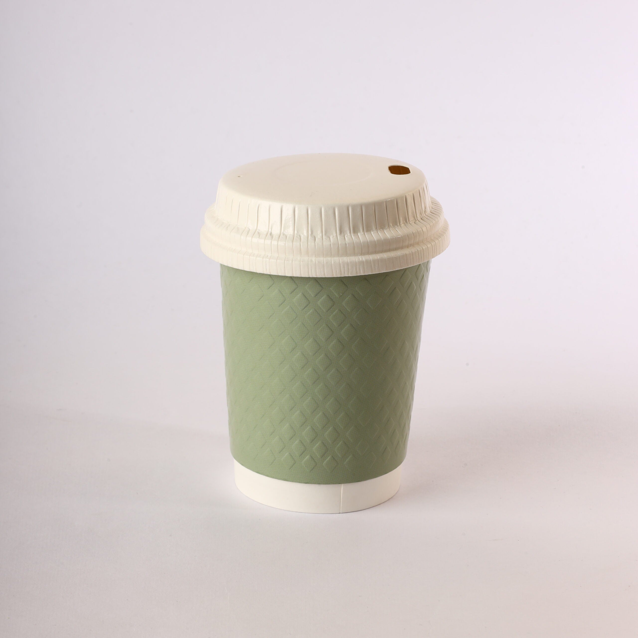 surieco-paper-cup-double-wall-300-ml-green-dome-paper-lid-1