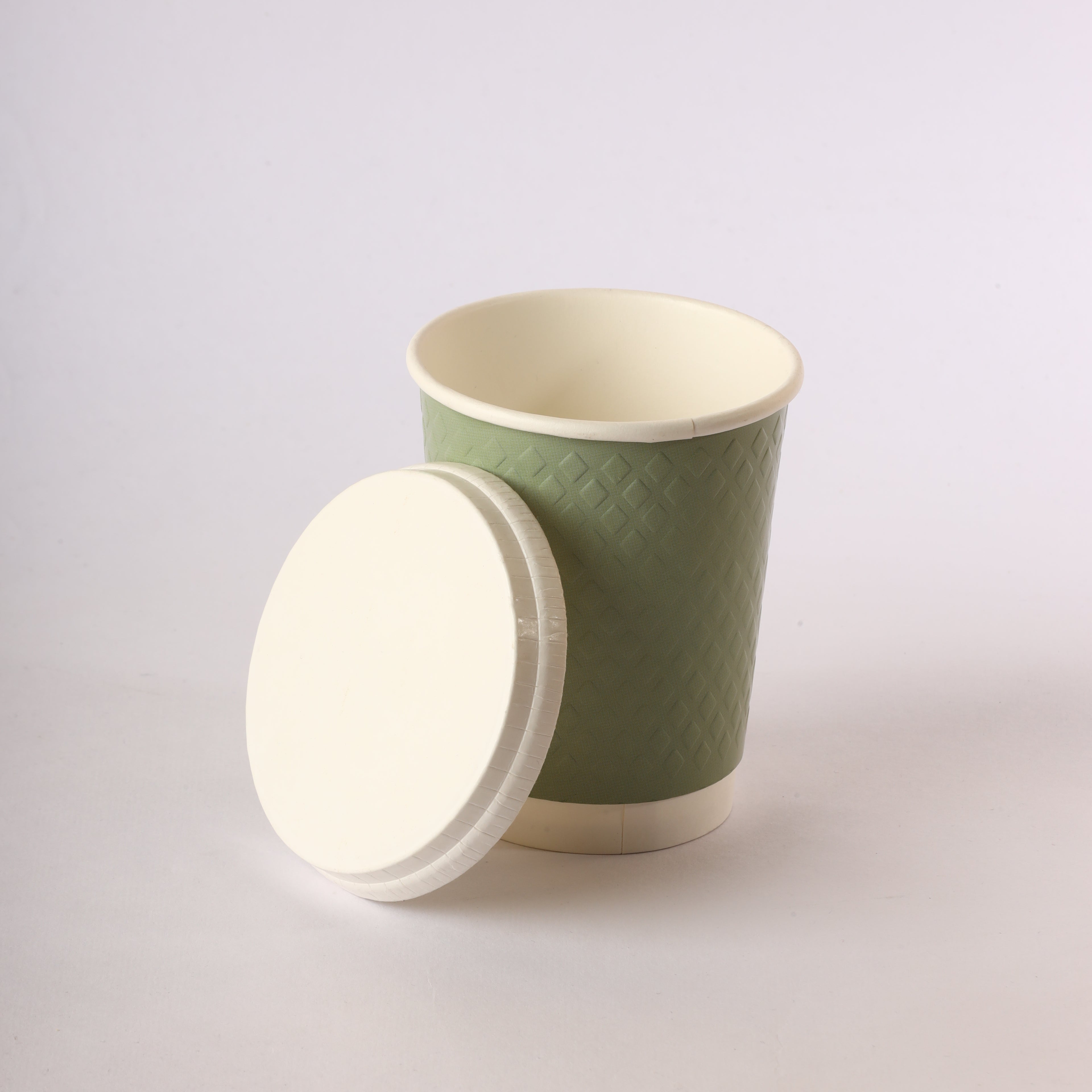 Paper Cup ( Double Wall ) - 250 ml - Green