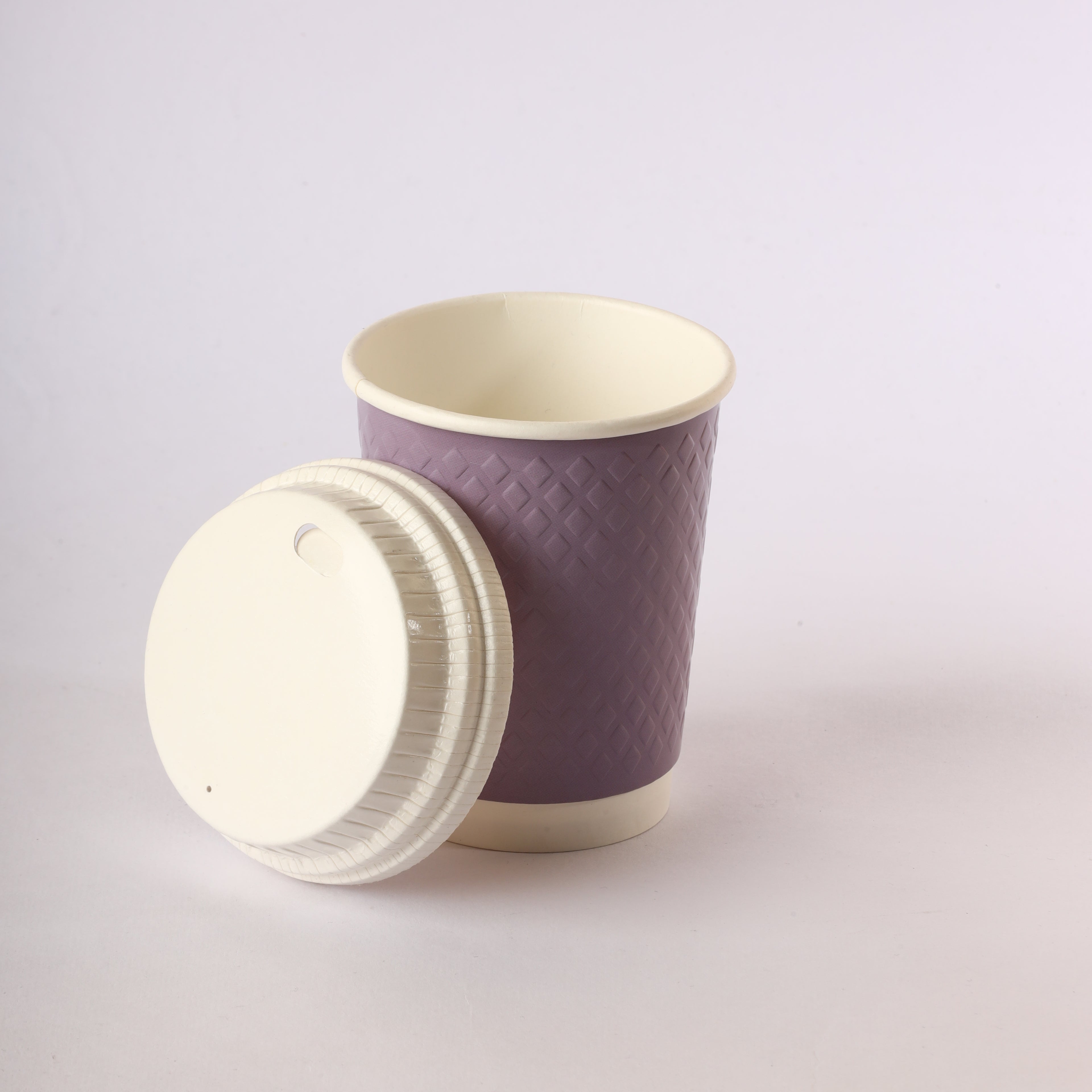 Paper Cup ( Double Wall ) - 250 ml - Violet