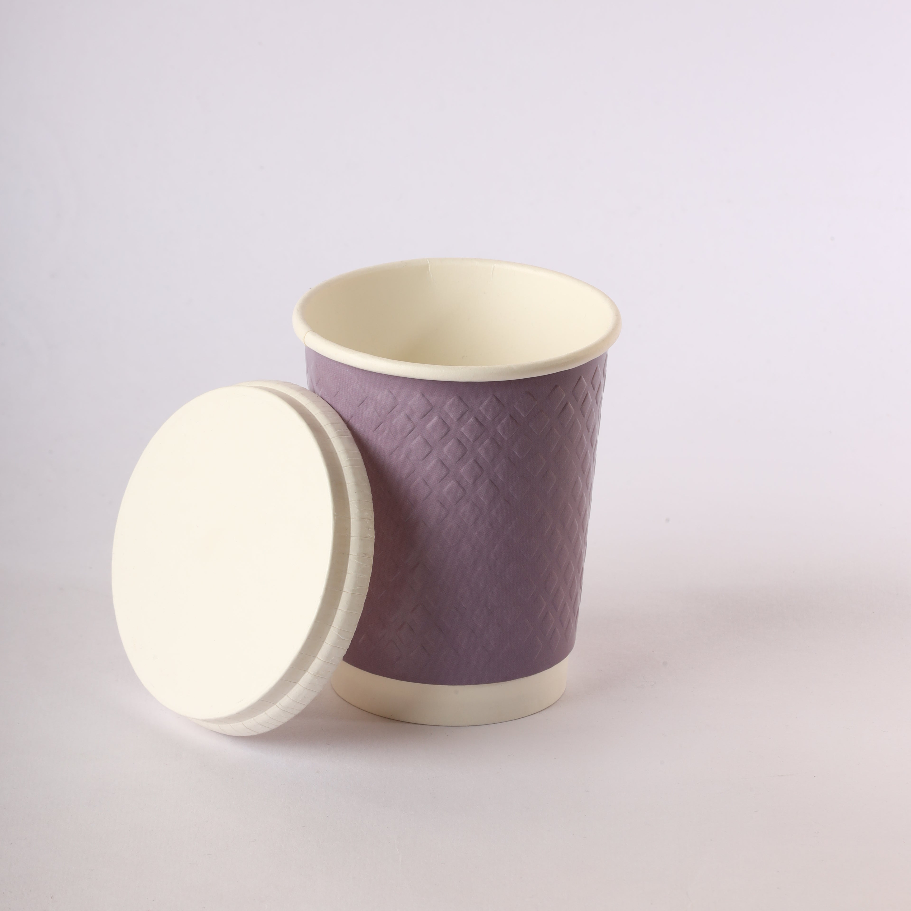 Paper Cup ( Double Wall ) - 250 ml - Violet