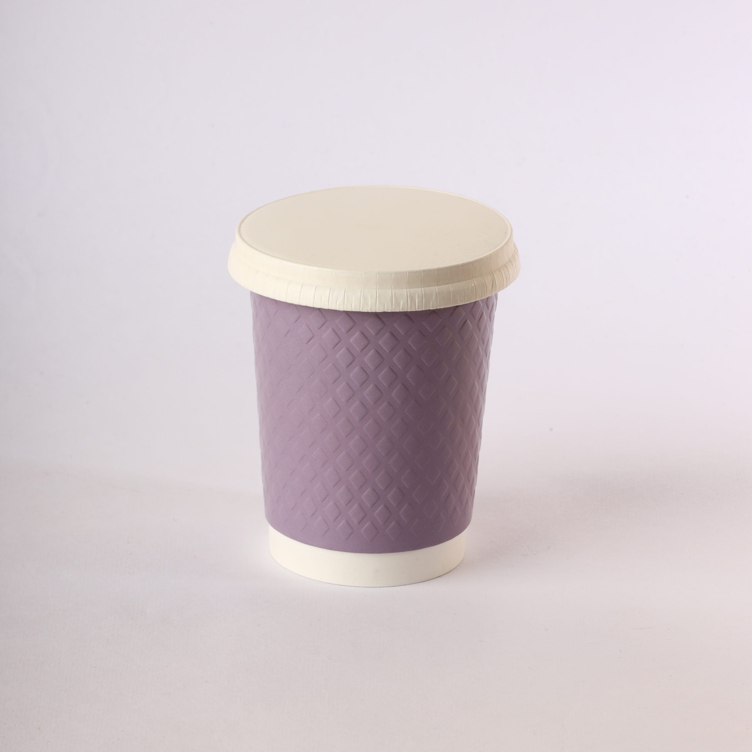 surieco-paper-cup-double-wall-300-ml-violet-flat-paper-lid