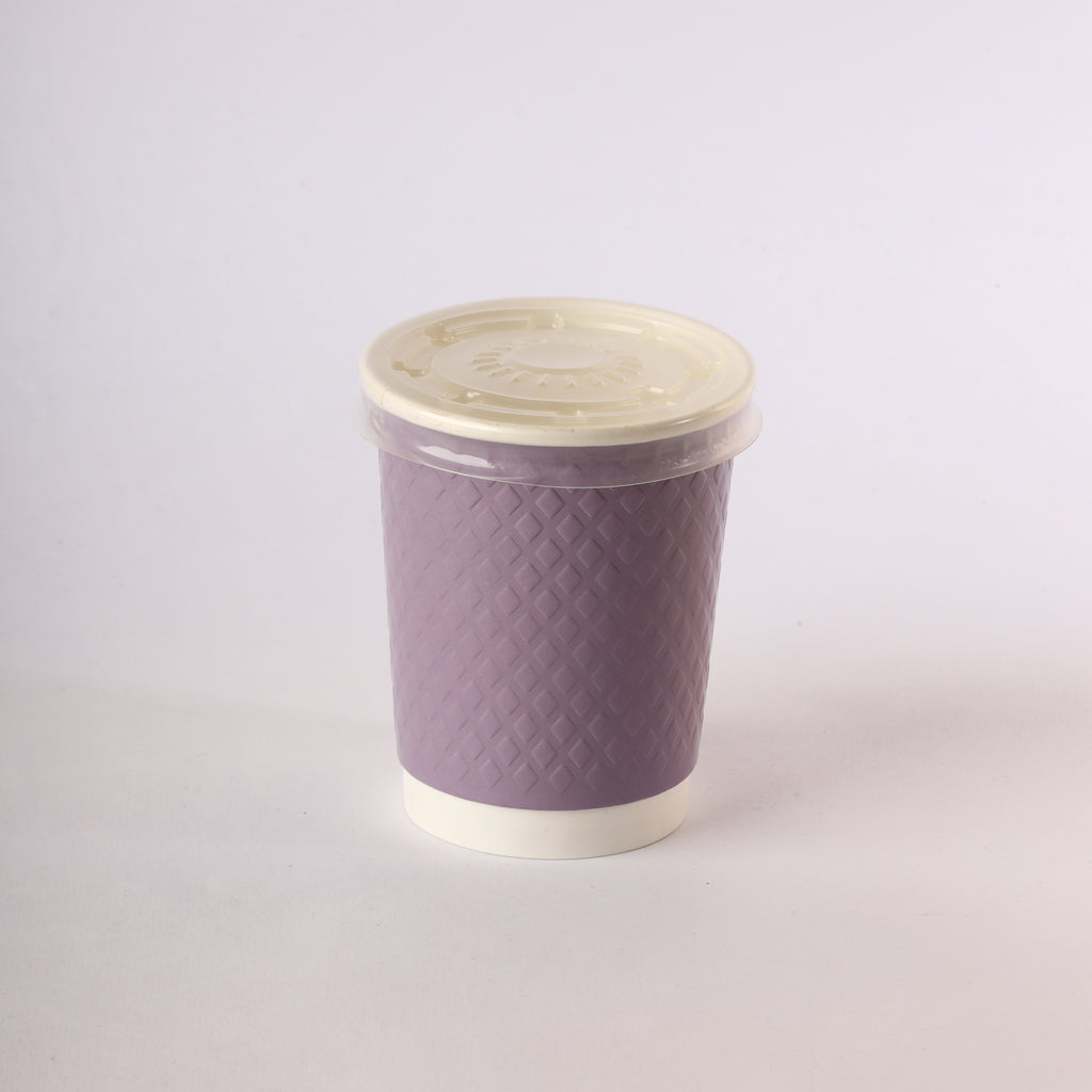 Paper Cup ( Double Wall ) - 250 ml - Violet