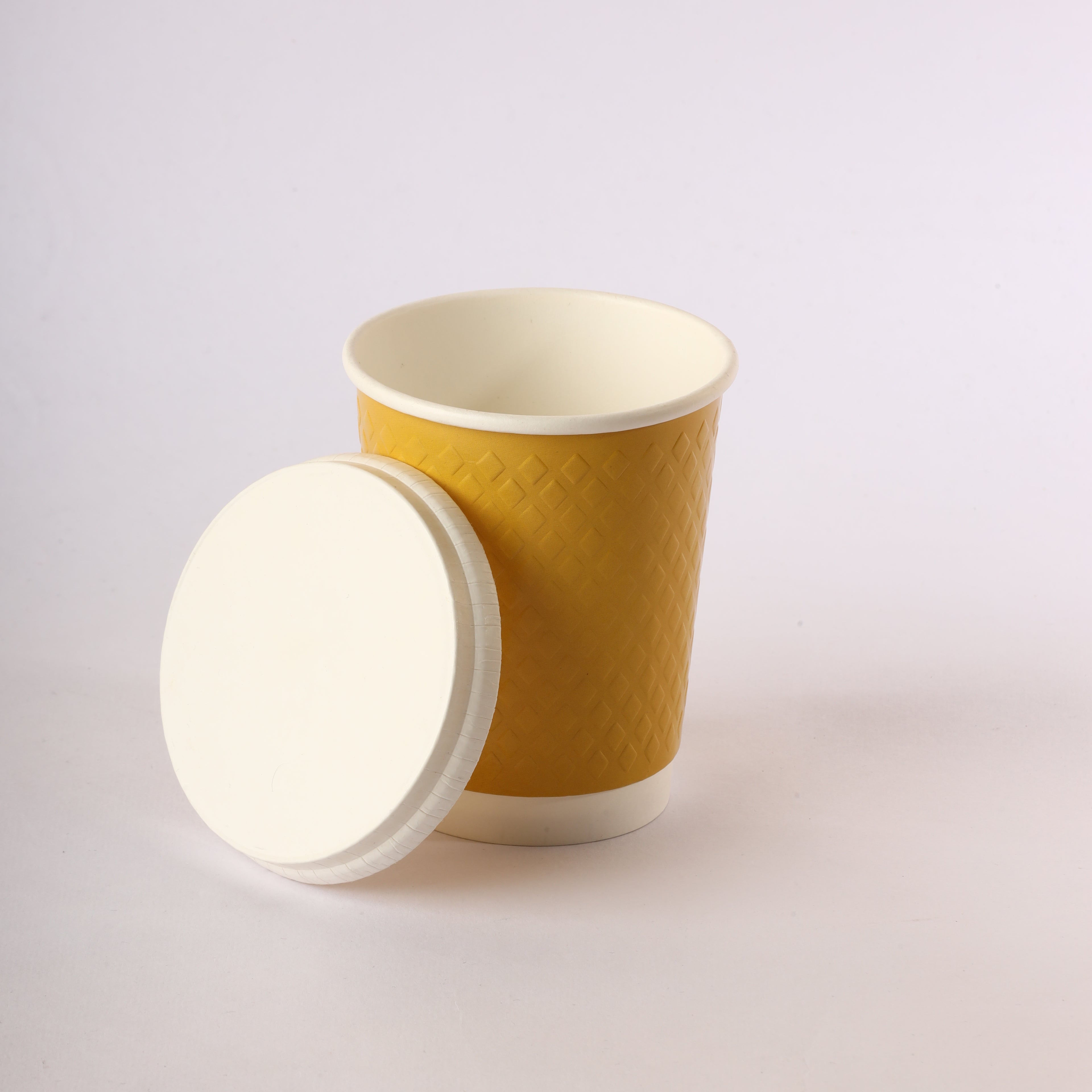 Paper Cup ( Double Wall ) - 250 ml - Yellow
