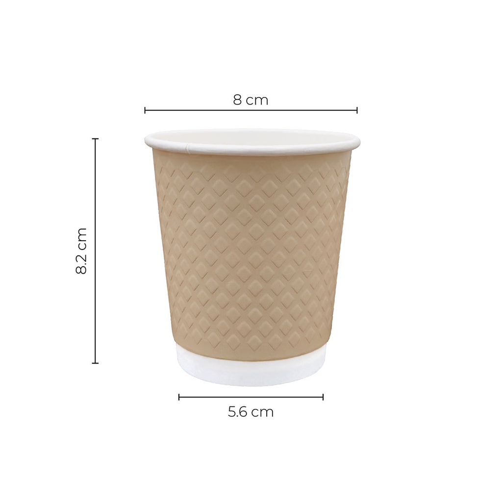Paper Cup ( Double Wall ) - 300 ml - Brown