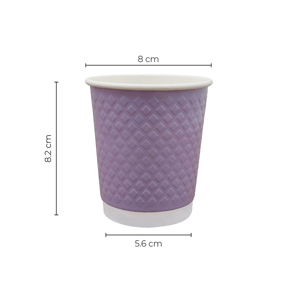 Paper Cup ( Double Wall ) - 300 ml - Violet