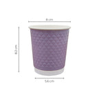 Paper Cup ( Double Wall ) - 300 ml - Violet
