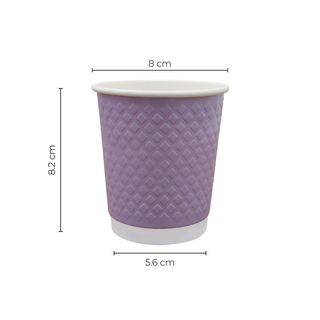 Paper Cup ( Double Wall ) - 300 ml - Violet